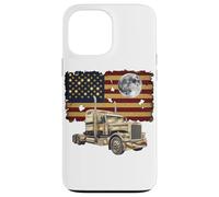 Carcasa para iPhone 13 Pro MAX Truck Driver Trucker Camiseta Hombre Papá Big Rig American