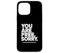 Carcasa para iPhone 13 Pro MAX Tu Eres Libre Kierkegaard (Básicamente)