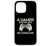 Carcasa para iPhone 13 Pro MAX Un Gamer no envejece Sube de Nivel lujuria Gaming