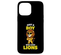 Carcasa para iPhone 13 Pro MAX Un león Genial con Gafas de Sol, Solo un niño al Que le encantan los Leones