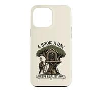 Carcasa para iPhone 13 Pro MAX Un Libro al día Mantiene la Realidad lejos Bigfoot Mothman Reader