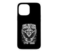 Carcasa para iPhone 13 Pro MAX Una nación bajo Dios 1776 2026 Eagle Cross USA 4 de Julio