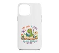 Carcasa para iPhone 13 Pro MAX Unearth a Story Summer Library Reading 2026 Dinosaur Prize
