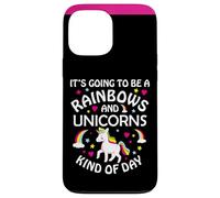Carcasa para iPhone 13 Pro MAX Unicorn Girls Funny It's Going to be a Rainbows and Unicorns