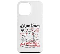 Carcasa para iPhone 13 Pro MAX Valentines Is A Cat and A Bottle of Wine Cause I Love Them