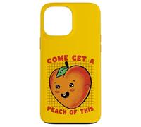 Carcasa para iPhone 13 Pro MAX Ven a Obtener melocotón de Este Divertido Juego de Palabras de Frutas Kawaii
