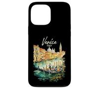Carcasa para iPhone 13 Pro MAX Venecia Góndola Italia Viaje Souvenir Acuarela