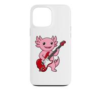 Carcasa para iPhone 13 Pro MAX Vintage Axolotl Punk Music Playing Guitar