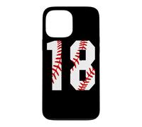 Carcasa para iPhone 13 Pro MAX Vintage Baseball Mom #18 Jersey Jugador de Béisbol Número 18