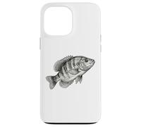 Carcasa para iPhone 13 Pro MAX Vintage Blanco Crappie Fish Fishing Fisherman Angler