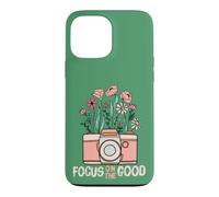 Carcasa para iPhone 13 Pro MAX Vintage Focus On The Good Wildflower Camera Happy Thoughts