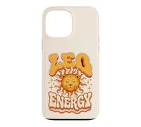 Carcasa para iPhone 13 Pro MAX Vintage Leo Energy 70s Groovy Sunshine Astrología Zodíaco