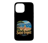 Carcasa para iPhone 13 Pro MAX Vintage Saint Tropez Francia Viaje Souvenir Monumento Regalo