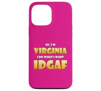 Carcasa para iPhone 13 Pro MAX Virginia Joke Idgaf Meme Cute Halloween Costume For Virginia