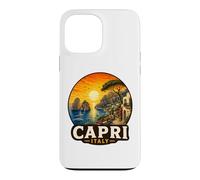Carcasa para iPhone 13 Pro MAX Vista del Atardecer de Capri Italia Mediterráneo Paisaje