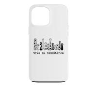 Carcasa para iPhone 13 Pro MAX Vive La Resistance Protest Sign,Resist Cat Paw Womens Rights