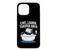 Carcasa para iPhone 13 Pro MAX Vivir, reír, Tostadora Baño -Fun Diciendo Novedad Sarcástica Meme