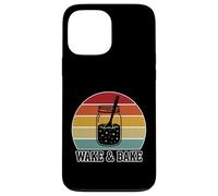 Carcasa para iPhone 13 Pro MAX Wake and Bake - Divertido diseño de panadería Retro para Hornear Masa Madre