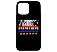 Carcasa para iPhone 13 Pro MAX Washington D.C. Orgullo Gay Lesbianas Queer LGBT Rainbow Flag