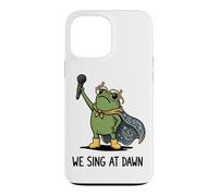 Carcasa para iPhone 13 Pro MAX We Sing At Dawn Frog Funny Frog Meme Cantante Vocalista
