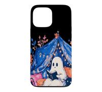 Carcasa para iPhone 13 Pro MAX Whimsical Ghost Reading Book in Tent Cozy Halloween Reader