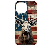 Carcasa para iPhone 13 Pro MAX Whitetail Deer Buck Hunting Vintage Hunter American USA