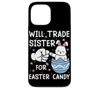 Carcasa para iPhone 13 Pro MAX Will Trade Sister por Dulces de Pascua Lindo Huevo de Conejito