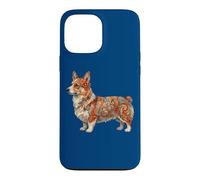 Carcasa para iPhone 13 Pro MAX Womens Girls Kids Folk Art Illustration Corgi Dog Lover