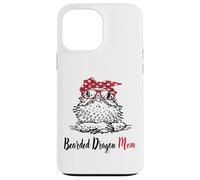 Carcasa para iPhone 13 Pro MAX Womens Girls Tiny Dinosaur Lover Glasses Bearded Dragon Mom