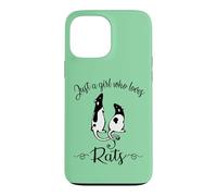 Carcasa para iPhone 13 Pro MAX Womens Kids Cute Funny Girl Who Loves Pet Rats Lover