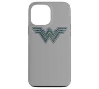 Carcasa para iPhone 13 Pro MAX Wonder Woman Movie Blue and Gold Geometric Pattern Logo