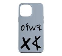 Carcasa para iPhone 13 Pro MAX Yeshua Aleph TAV Jesús Primero Último en Paleo Hebreo (Negro)