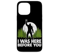 Carcasa para iPhone 13 Pro MAX Yo estuve aquí Antes de ti Bigfoot Rock On Rock and Roll Forest