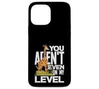 Carcasa para iPhone 13 Pro MAX You Arent Even On My Level Funny Tall Giraffe Juego de Palabras sarcástico