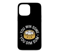 Carcasa para iPhone 13 Pro MAX You Win Some You Dim Sum Juego de Palabras Divertido con Comida