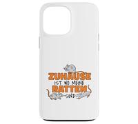 Carcasa para iPhone 13 Pro MAX Zuhause ist wo Meine Ratten Sind Rattenliebhaber