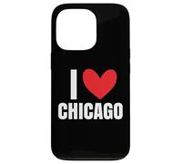 Carcasa para iPhone 13 Pro Me Encanta Chicago Illinois Deep Dish River Windy City 312 773