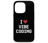 Carcasa para iPhone 13 Pro Me Encanta el codificador de programación Pixel Heart de Vibe Coding