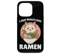 Carcasa para iPhone 13 Pro Me Encanta el Ramen Kitsune Noodles Bowl Anime Otaku