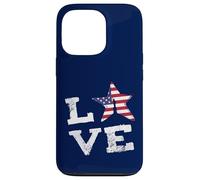 Carcasa para iPhone 13 Pro Me Encanta la Bandera de la Libertad de EE. UU., Que Dice Que es una au Pair Orgullosa Patriota