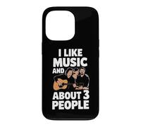 Carcasa para iPhone 13 Pro Me Gusta la música y sobre 3 Personas Letras de Canciones Fan