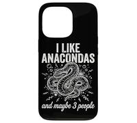 Carcasa para iPhone 13 Pro Me Gustan Las anacondas y Tal Vez 3 Personas Herping Zoo