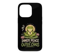 Carcasa para iPhone 13 Pro Meditación Zen-Yoga del Yoga Inner-Peace-Frog Pilates Rana