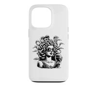 Carcasa para iPhone 13 Pro Medusa Cabeza con Vino Mitología Griega Diseño Serpientes Antiguas