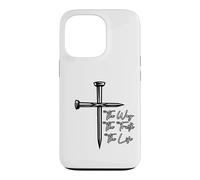 Carcasa para iPhone 13 Pro Mensaje Inspirador de The Way The Truth The Life Sacrifice