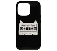 Carcasa para iPhone 13 Pro Meow Cat Mix Tape Cat, Amante de la música