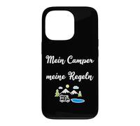 Carcasa para iPhone 13 Pro Mi Camper Mis Reglas Caravana Camping Naturaleza
