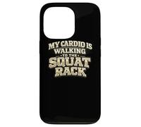 Carcasa para iPhone 13 Pro Mi Cardio está Caminando hacia el Estante de Sentadillas
