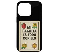 Carcasa para iPhone 13 Pro Mi Familia ES Todo Corillo Latino México Divertido Tiempo en Familia