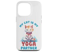Carcasa para iPhone 13 Pro Mi Gato es mi compañero de Yoga Divertido